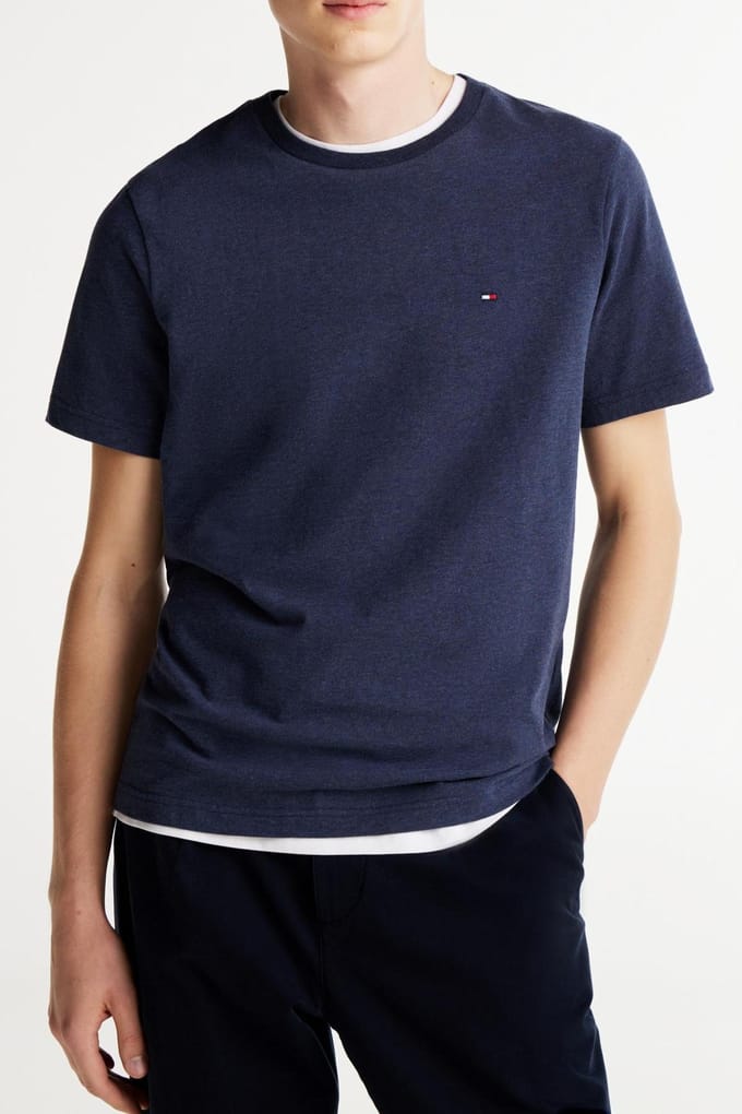 Tommy Hilfiger Essential Regular Fit T-shirt Desert Sky Heather Taglia: S | Magliette basic Outlet | Uomo