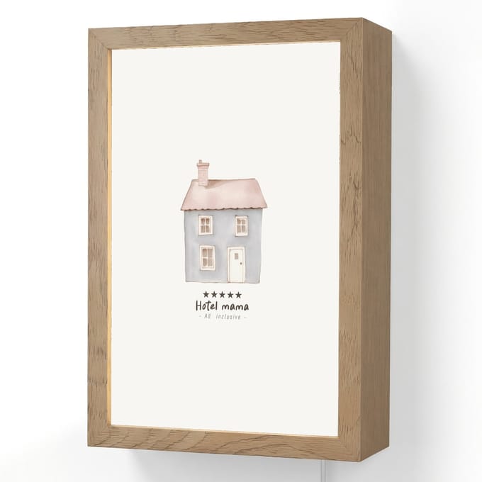 Lichtblauw - Huisje - Mama - Tekst