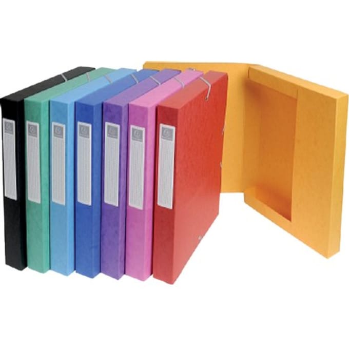 Exacompta Klasseerdoos - glanskarton -25mm - A4 - Geassorteerd - 1 stuk