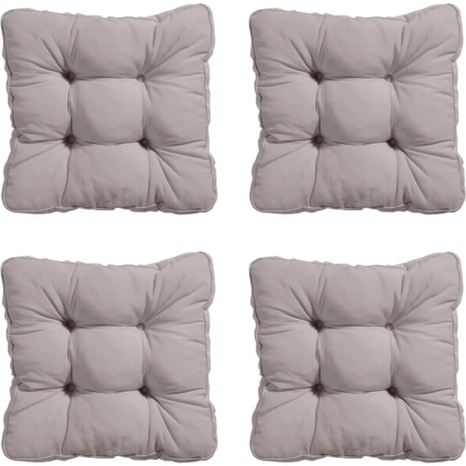 Madison - Zitkussen Florance Panama taupe - Ca. 47x47 cm - Set van 4