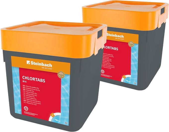 Chlortabs voor zwembadonderhoud - 20g voor optimale waterkwaliteit (2x5 kg)