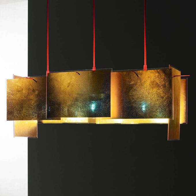 Ingo Maurer Aanvullende set 24 Karat Blau M - kabel 230 cm