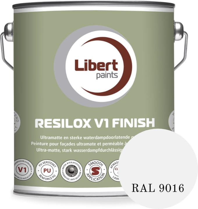 Libert - Resilox V1 Finish - Gevelverf - 2,5 L - RAL 9016