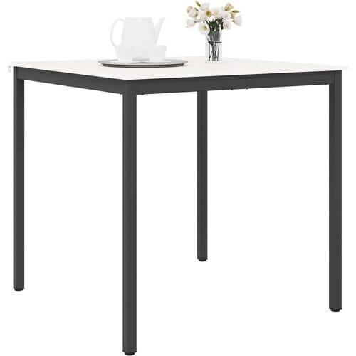 vidaXL - Bartafel - Wit - 110 - x - 110 - x - 105 - cm - Massief - grenenhout