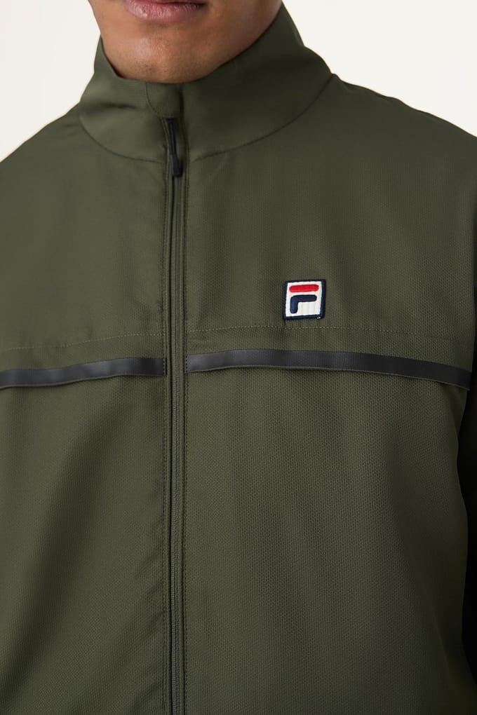 FILA San Siro Regular Blocked Woven Track Jacket Black Taglia: S | Giacche leggere Outlet | Uomo | Nero