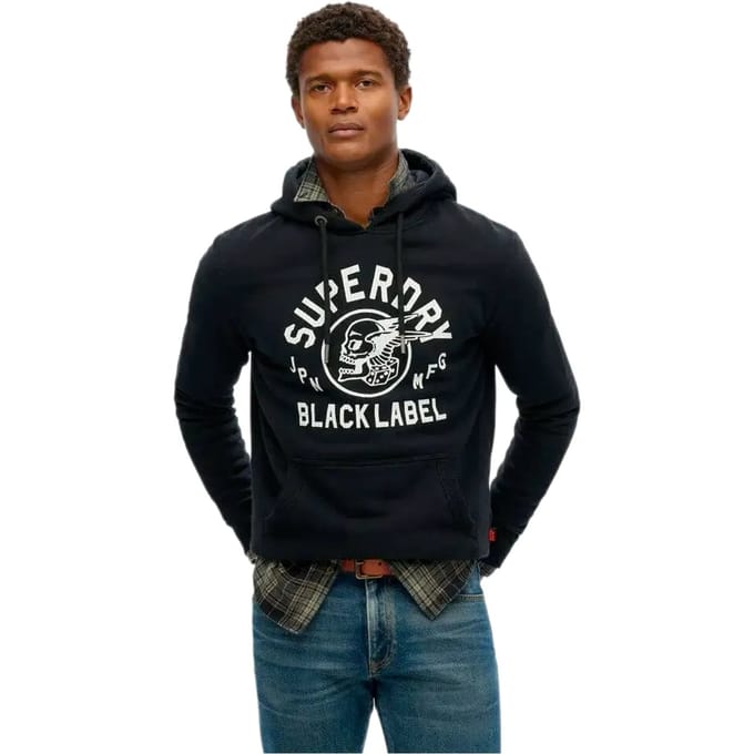 Superdry herensweatshirt uit de Black Label-collectie