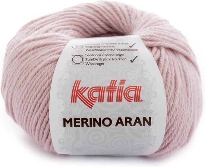 Katia Merino Aran - 53 poederroze - Merinogaren