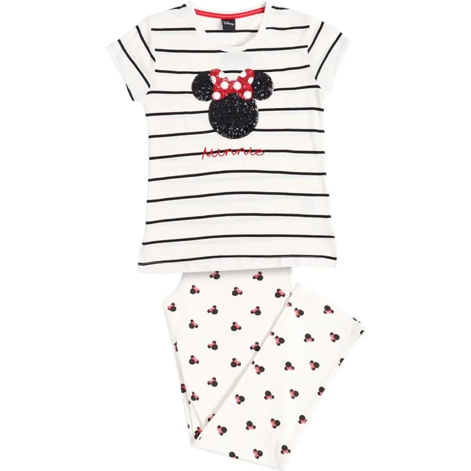 Meisjes pyjama met lange mouwen Disney Minnie Sequins