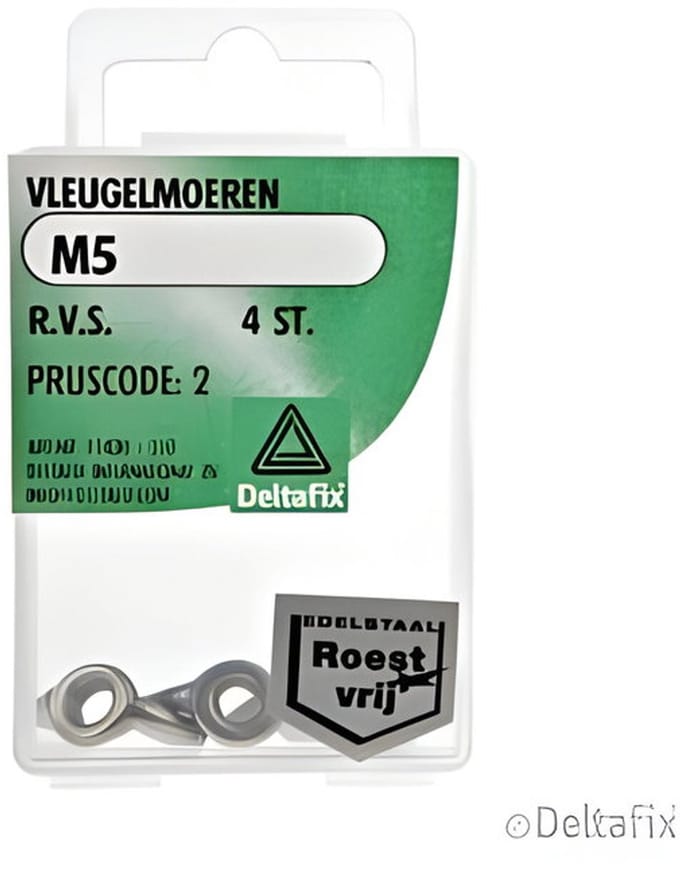 Deltafix - Vleugelmoer m5xrvs 4st