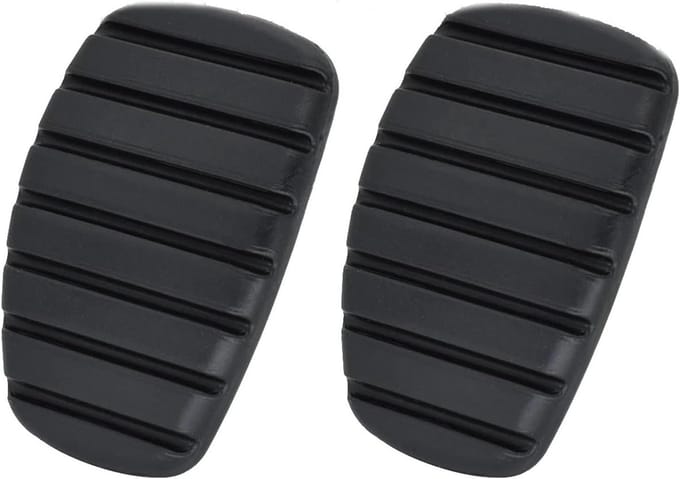 Pedaalhoezen Set - Koppeling Rem - Veiliger Rijden - Antislip Rubber - Set van 2 - Zwart
