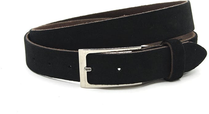 Zwarte dames riem suede - 3 cm breed - Suède - Suède riem - Casual - Maat 100