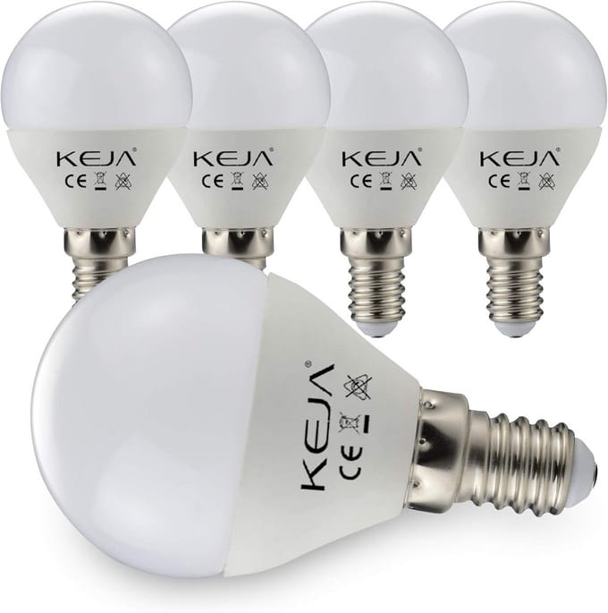 5x E14 LED Lampen 7W Warm Wit - 600 Lumen (Vervangt 60W Gloeilamp) - 2700K