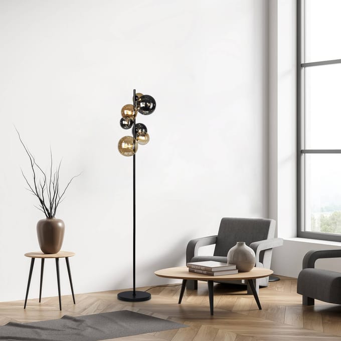 Paul Neuhaus vloerlamp Popsicle, glas, 155 cm hoog, G9