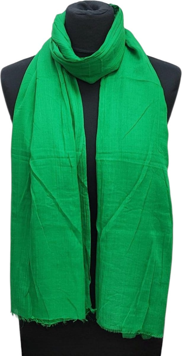 Lange Dunne Sjaal - Effen - Groen - 180 x 95 cm (23977#)