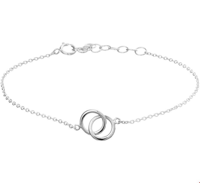 Zilver Gerhodineerd Armband Rondjes 1,2 Mm 16 + 3 Cm 1327116