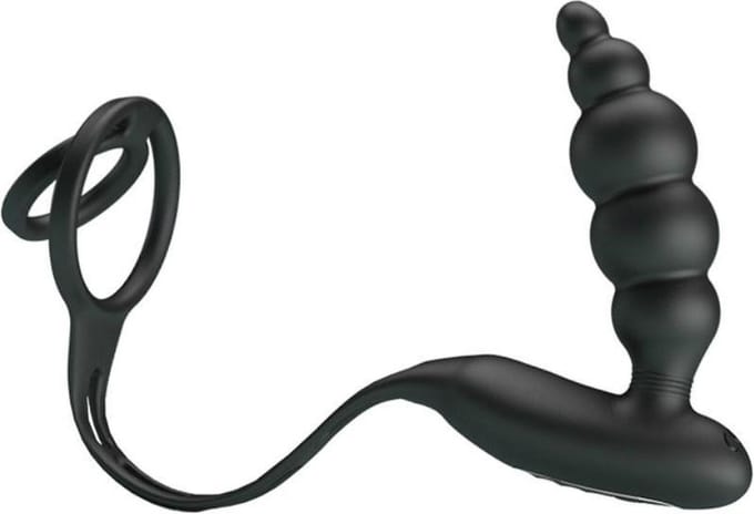 PRETTY BOTTOM | Pretty Love Bottom - Pennis Rings And Vibrating Plug