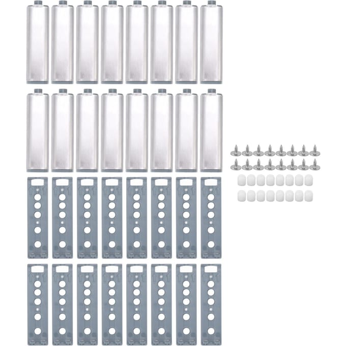 16 stuks Push Open Latch Heavy Duty Roestvrij Staal Push Release Latch voor Kast Deur Lade white