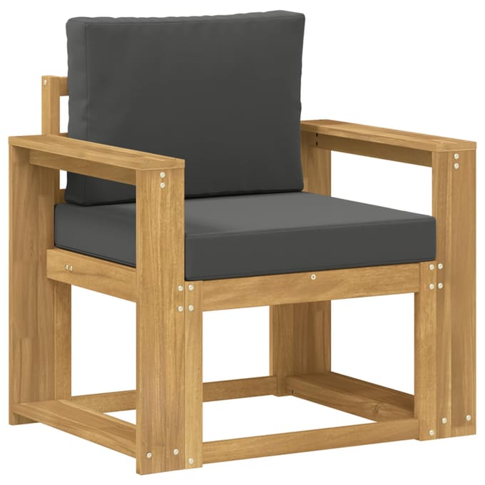 vidaXL - Buitensofa - Polyester - Wit - en - Anthraciet