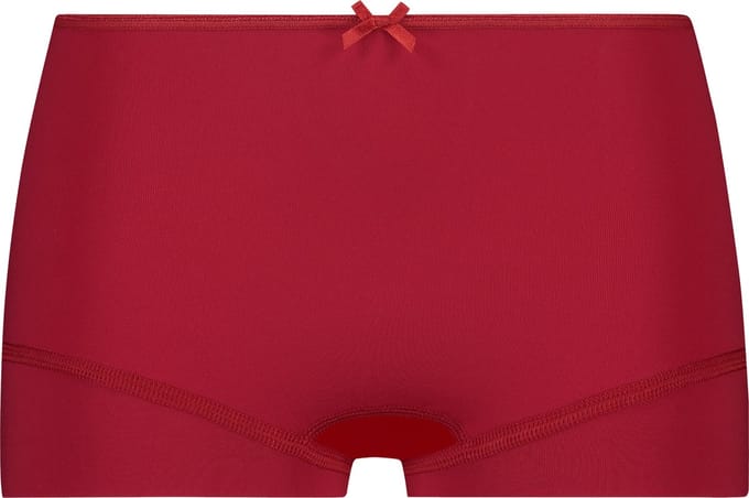 RJ Pure Color Dames Short Donkerrood XL