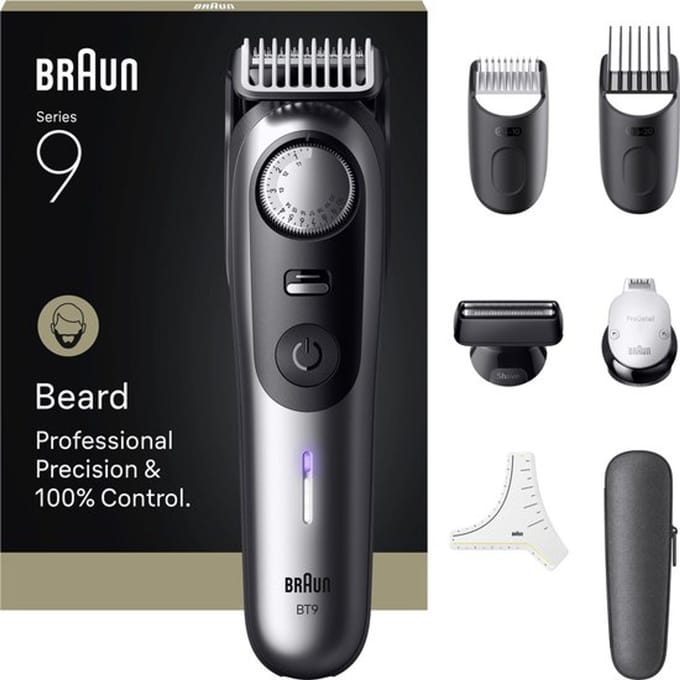 Braun BT Styler BT9520 Baardtrimmer - 1 stuk - 5-in-1 Pro Precision Trimmer - Digitaal display - Waterdicht