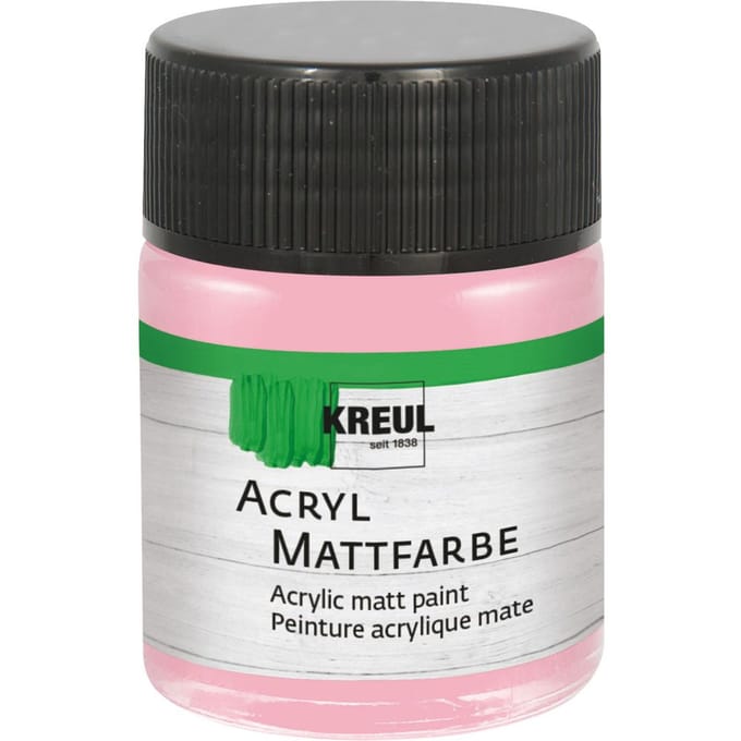 KREUL acryl matte verf, 50 ml - Pastel-Roze