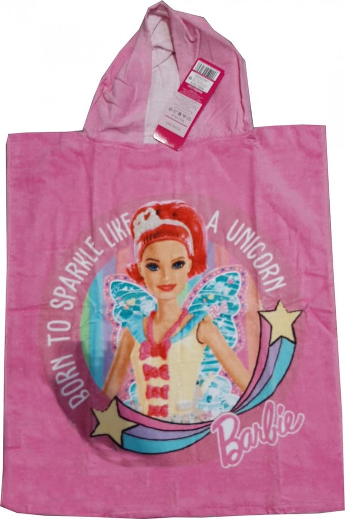 Barbie Poncho Unicorn - 55 x 115 cm - Katoen