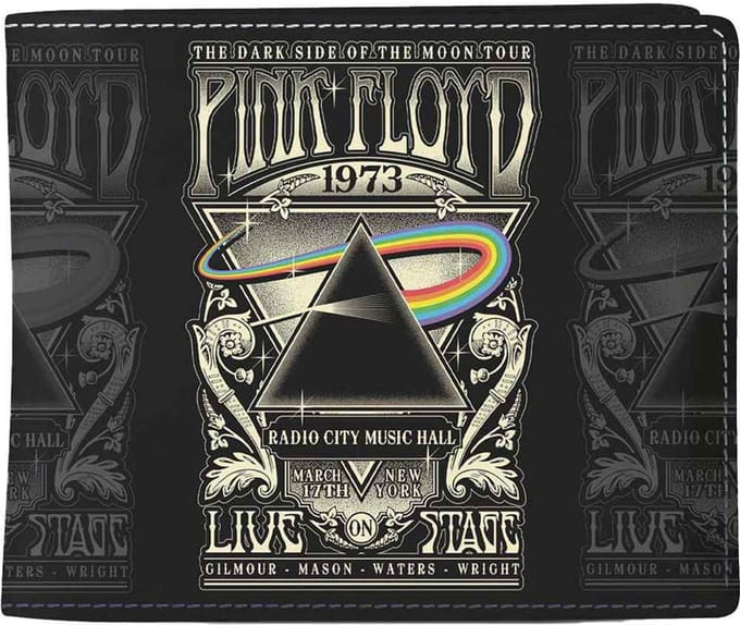 Rocksax Pink Floyd - 1973 Live Portemonnee - Zwart