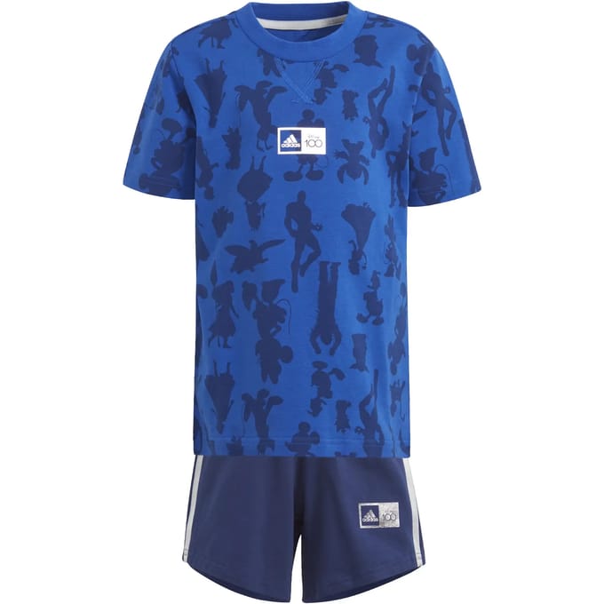 Kinder t-shirt en korte broek set adidas Disney 100
