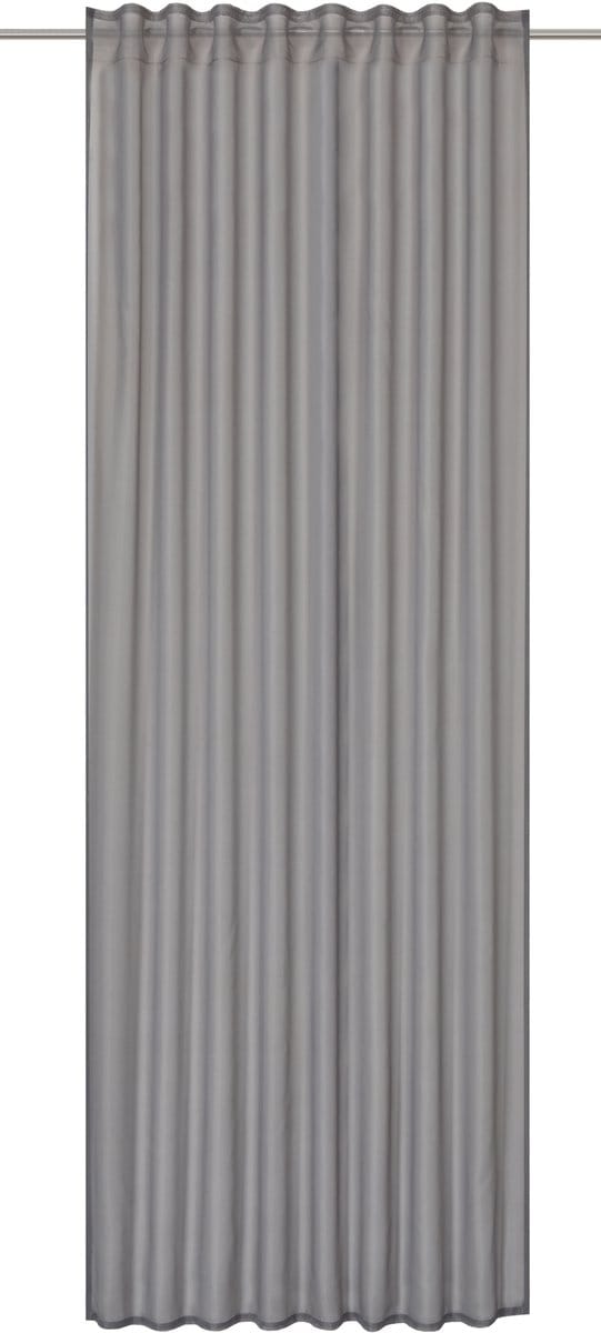 Elbersdrucke Gordijn met verborgen lussen Pure 255x140 cm grijs Uni