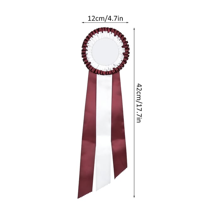 Royale Lint Rozet Badge Pin Winnaars Medaille Klasse Trofee PrijsWit brown