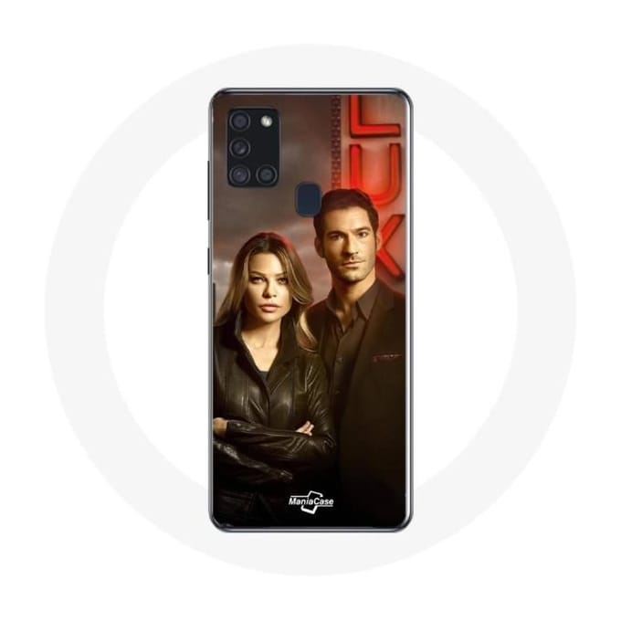Samsung Galaxy A21S hoesje Chloe Decker en Lucifer Morningstar