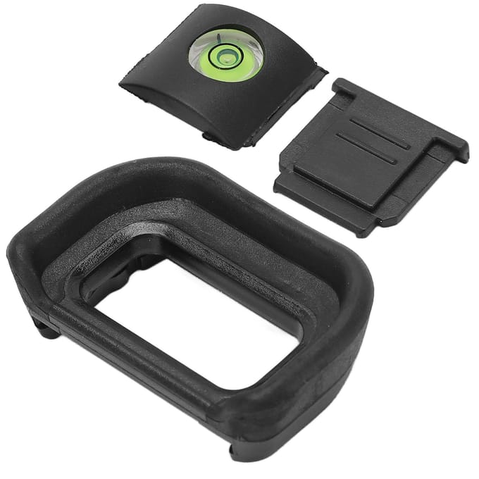 EP?17 Zoeker Oogschelp Oogschelp Koude Schoentje Deksel Waterpas Set voor A6600 A6500 Camera black