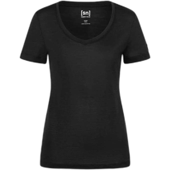 Dames-T-shirt met V-hals super.natural Sierra 140