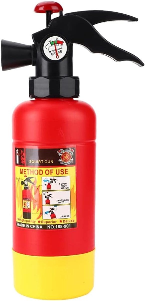 Brandweer Blusser Speelgoed - Blusapparaat Kinderen - Doen alsof Spel - Levendig Ontwerp - 29 x 14 x 8 cm