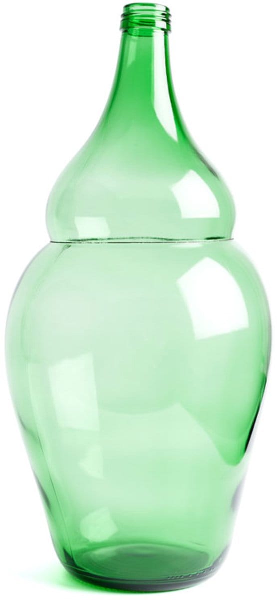 IKONIC Blown Bottle Vaas Groen Type M13 Klaas Kuiken