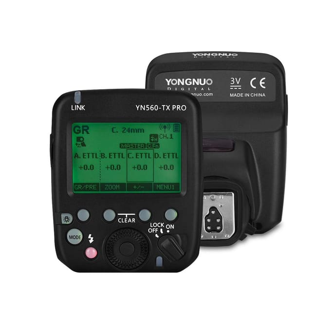 YONGNUO YN560-TX PRO 2.4G Op de camera Flitser Trigger Speedlite Draadloos zwart