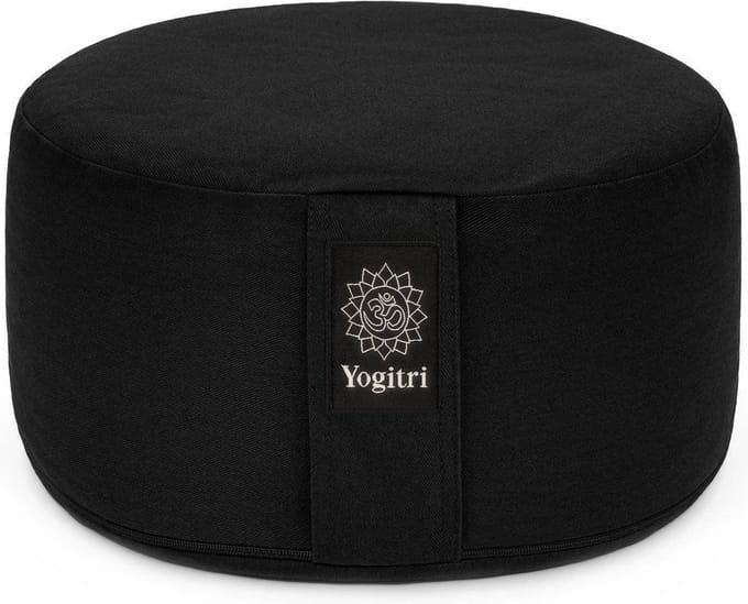 Yogitri Meditatiekussen ECO Raja rond - Nachtzwart