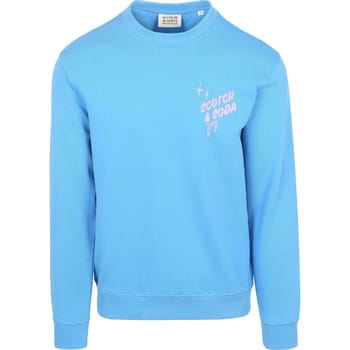 Sweaters Scotch &amp; Soda Sweater Print Blauw