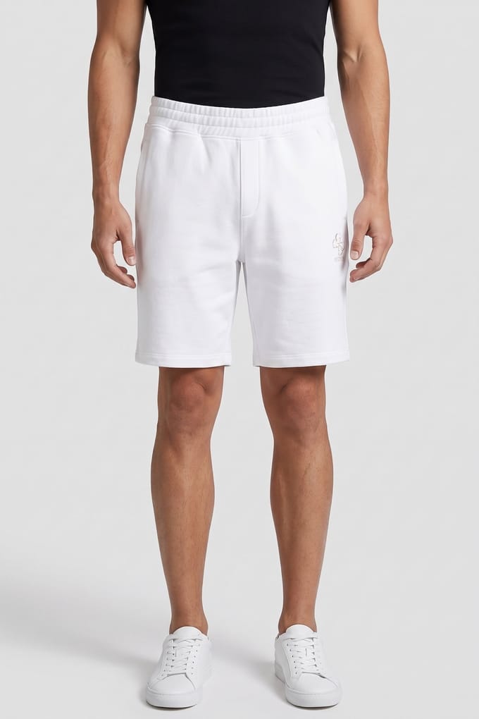 GUESS  Eco Clovis Shorts Pure White Größe: XL | Kurze Sporthosen Outlet | Herren | Weiß