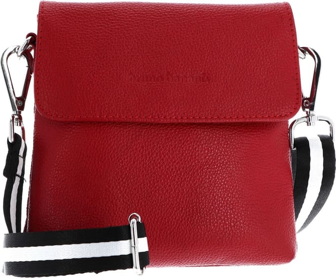 bruno banani Leren Schoudertas Crossbody Bag Red Rood