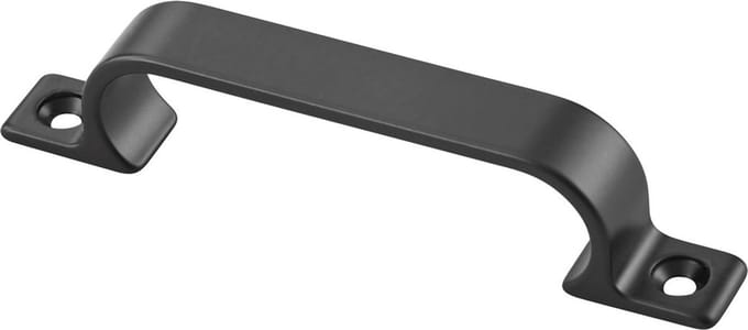 Ivana Meubelgreep Recht Aluminium Mat Zwart Opschroevend 96mm
