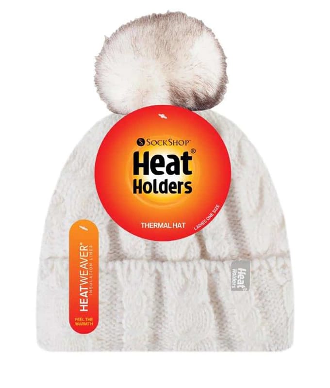 Heat Holders - Thermische pomponhoed voor dames - Room