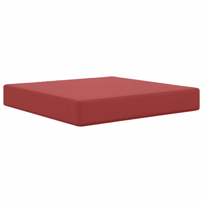 vidaXL - Buitenbankkussen - Polyester - Wijnrood - 60 - x - 60 - cm