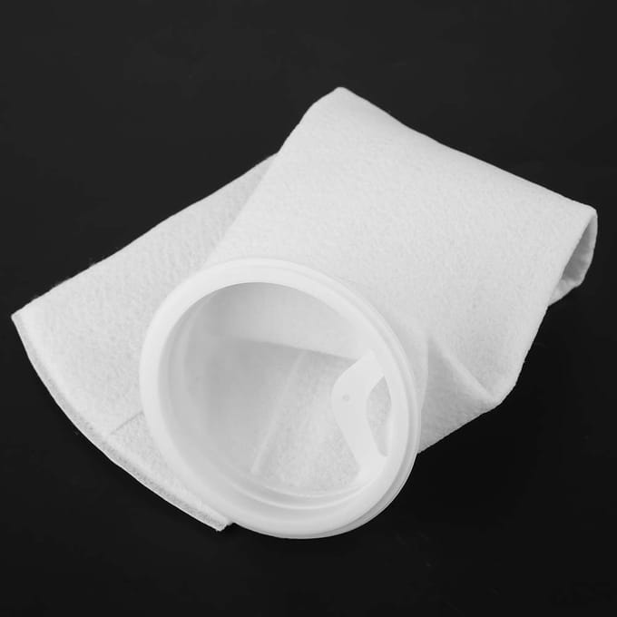 Visbakfiltersok Aquariumfilterzakken met houder white