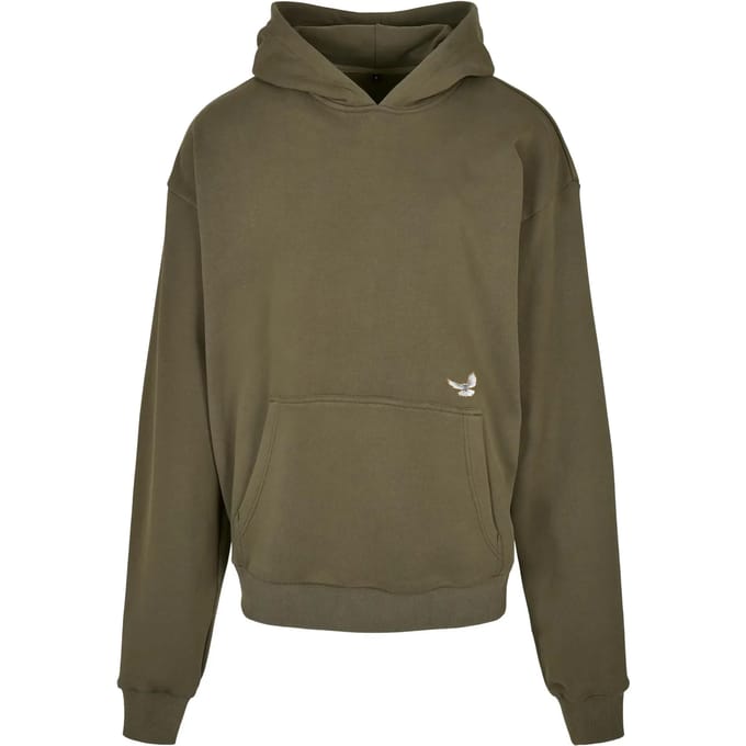 Mister Tee Hoodie/trui -M- K-Dot Heavy Oversize Olijfgroen