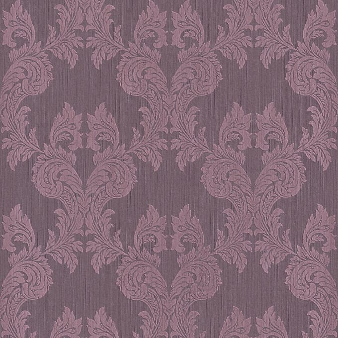 Textiel look behang Profhome 956305-GU textiel behang gestructureerd in textiel look mat purper 5,33 m2