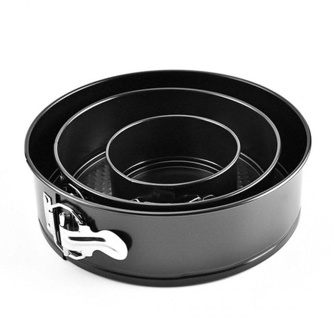 Elitehoff Serie - Losmaakbare Bakvormen - Rond - 3 Stuks - 24/26/28cm