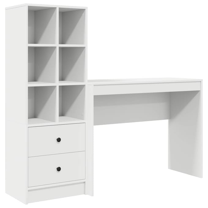vidaXL - Bureau - Wit - 145,5 - x - 40 - x - 127 - cm - 2 - st