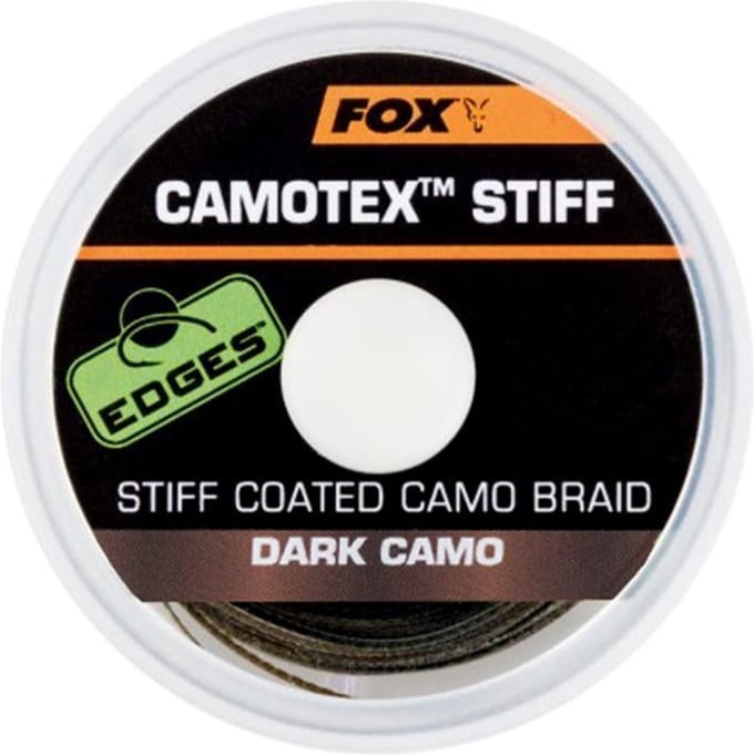 Fox Carp Edges Camotex Stiff | 20m 20lb Dark Camo
