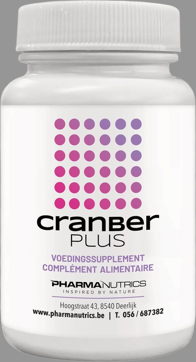 CRANBER PLUS 60 TABL PHARMANUTRICS//URINEWEGEN//VEENBESSEN//D-MANNOSE//VITAMINE C//OPC//URINEWEGEN